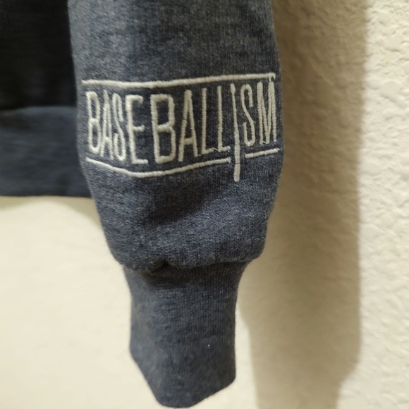 NWT Baseballism Women's Hoodie, dusty blue, size medium - Picture 5 of 6